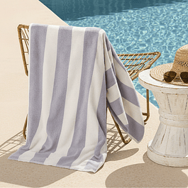 Toalla de playa Nautica 100% Algodón 163x81 CABANA gris