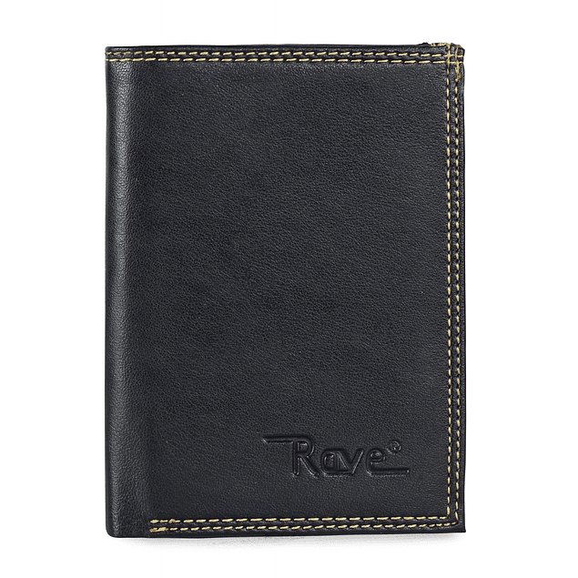 Billetera con monedero Rave negra Kubayoff