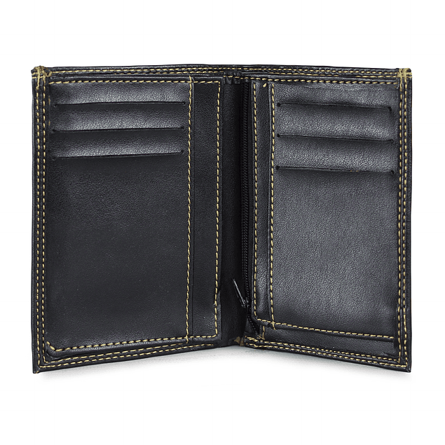 Billetera con monedero Rave negra Kubayoff