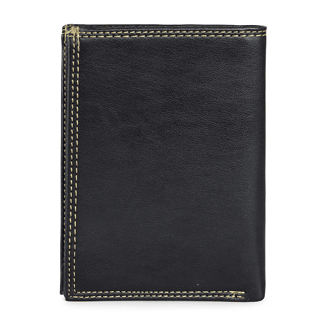 Billetera con monedero Rave negra Kubayoff