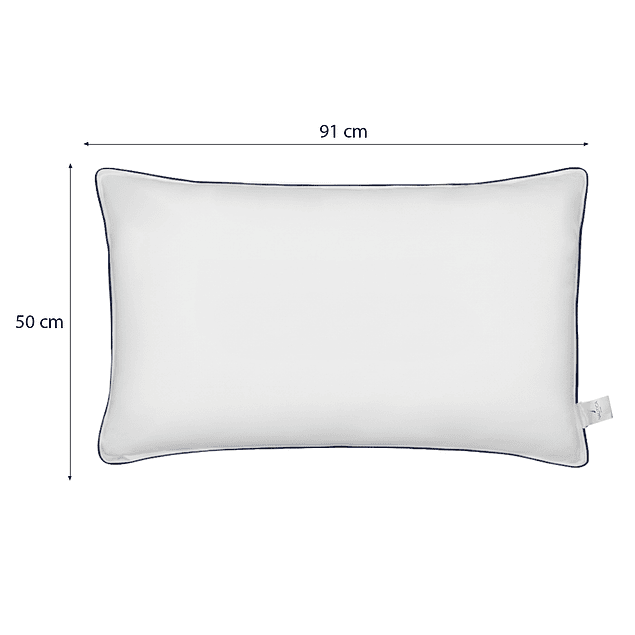 Almohada Nautica King 50x91cm Hipoalergénica - Media