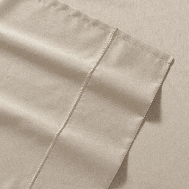 Juego de sábanas Nautica 4 piezas microfibra king beige