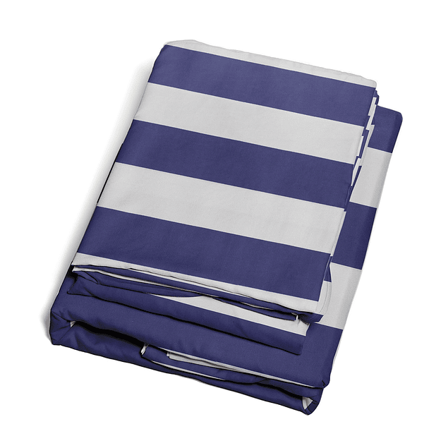 Juego de sábanas Nautica 4 piezas microfibra king diseño azul rey