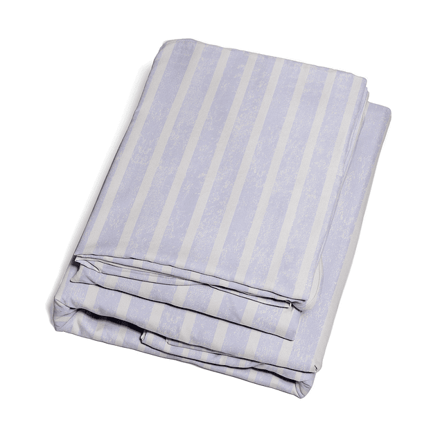 Juego de sábanas Nautica 4 piezas microfibra king lineas celeste