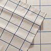 Juego de sábanas Nautica 4 piezas microfibra king diseño a cuadros blanco