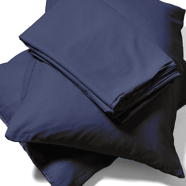 Juego de sábanas Nautica 4 piezas microfibra king azul marino