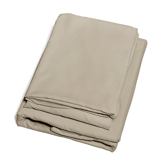 Juego de sábanas Nautica 4 piezas microfibra 2 plazas beige