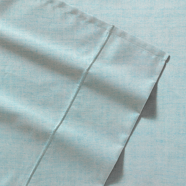 Juego de sábanas Nautica 4 piezas microfibra 2 plazas tonos celeste