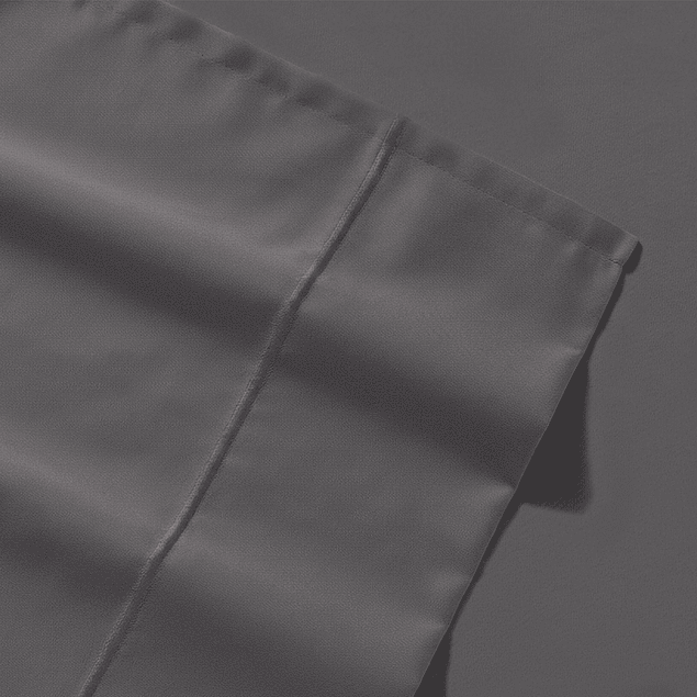 Juego de sábanas Nautica 4 piezas microfibra king plomo