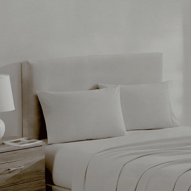 Juego de sábanas Nautica 4 piezas microfibra king gris claro