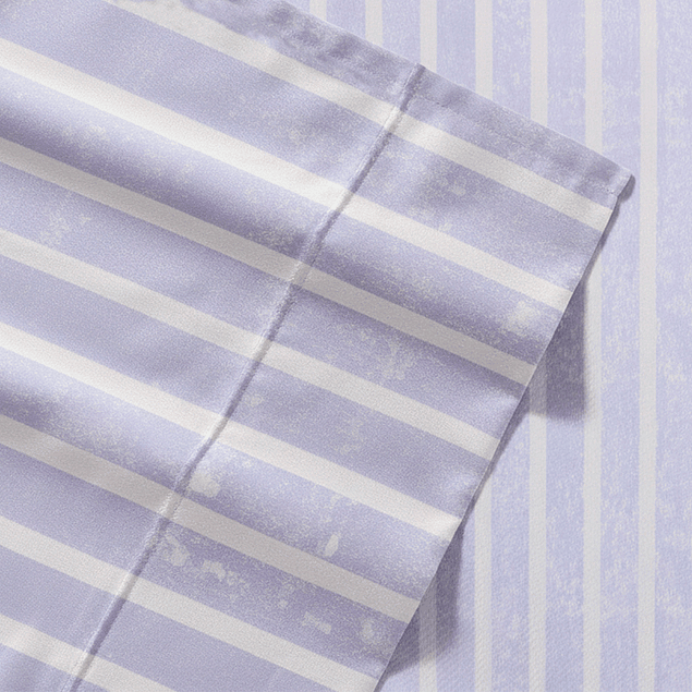 Juego de Sábanas Nautica 3piezas microfibra 1,5 Plazas lineas celeste