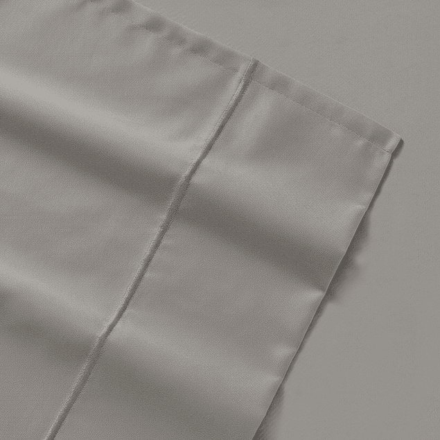 Juego de sábanas Nautica 4 piezas microfibra 2 plazas gris claro