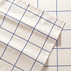 Juego de sábanas Nautica 4 piezas microfibra king diseño a cuadros blanco