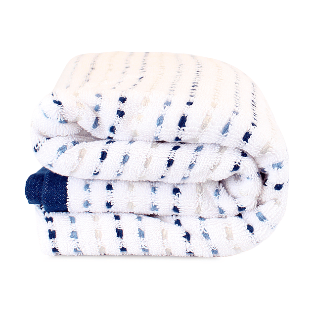 Toalla de Baño Stripe Nautica Home 100% algodón76x137cm blanca