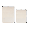 Set de 2 Tapetes de secado Nautica Home alta absorción beige