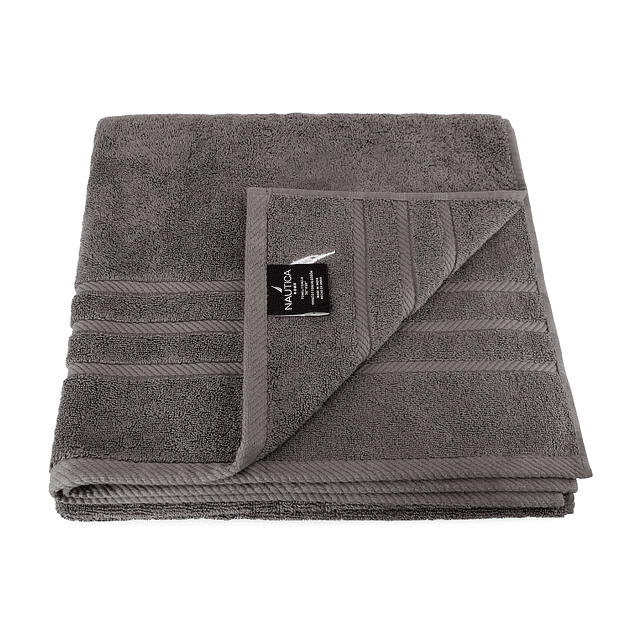 Toalla de Baño Cuerpo Nautica Home 100% algodón 76x137cm gris oscuro