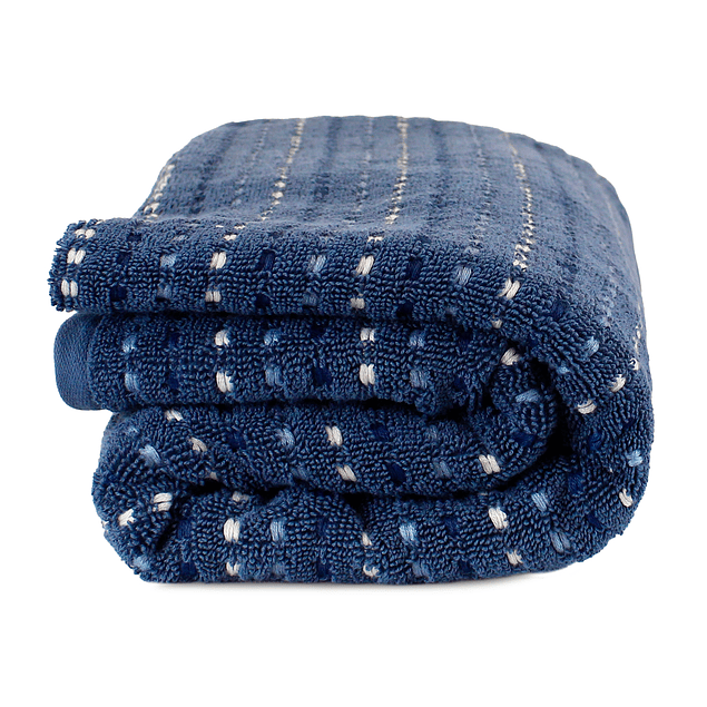Pack 2 Toallas de Baño Stripe Nautica Home 100% algodón76x137cm azul