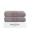 Pack 2 Toallas de Baño Stripe Nautica Home 100% algodón76x137cm gris