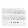 Pack 2 Toallas de Baño Nautica Home 100% algodón 76x137cm gris claro