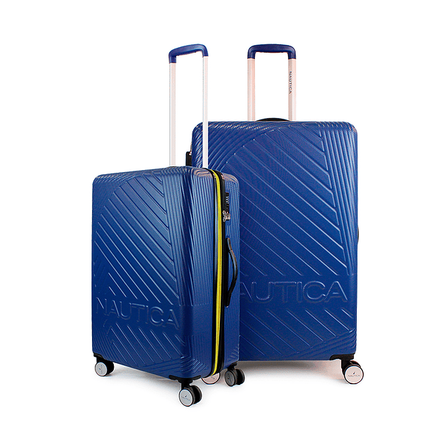 Pack 2 maletas Nautica M+L Bahamas 20kg y 23kg azul