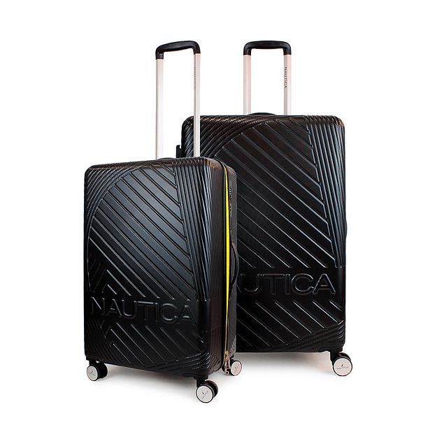 Pack 2 maletas Nautica M+L Bahamas 20kg y 23kg negra
