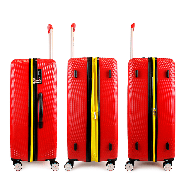 Pack 2 maletas Nautica M+L Bahamas 20kg y 23kg roja