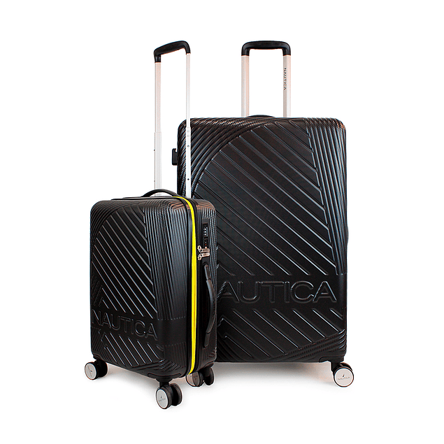 Pack 2 maletas Nautica S+L Bahamas 10kg y 23kg negra