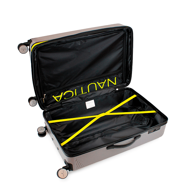 Pack 2 maletas Nautica S+M Bahamas 10kg y 20kg gris