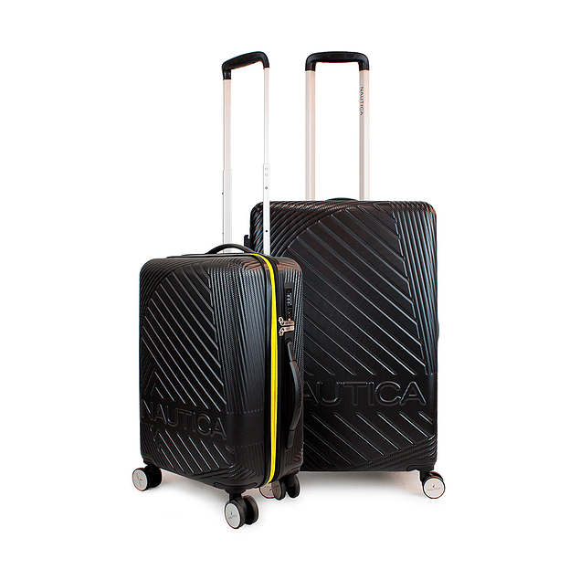 Pack 2 maletas Nautica S+M Bahamas 10kg y 20kg negra