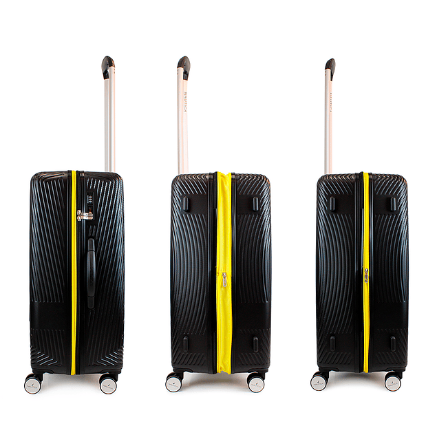 Set de 3 maletas S+M+Nautica Bahamas negra