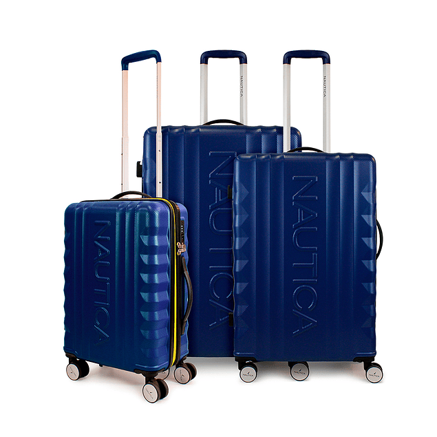 Set de 3 maletas S+M+Nautica Polonia azul