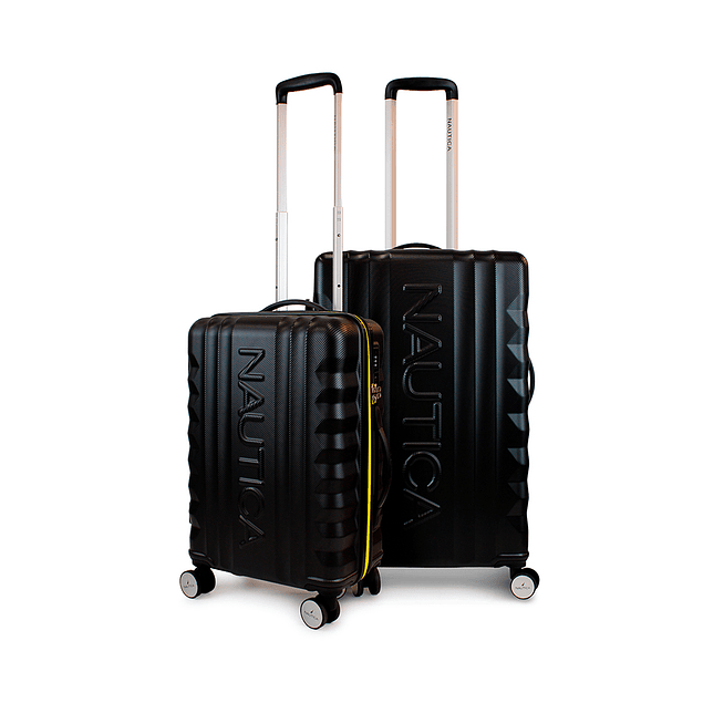 Pack 2 maletas Nautica S+M Polonia 10kg y 20kg negra
