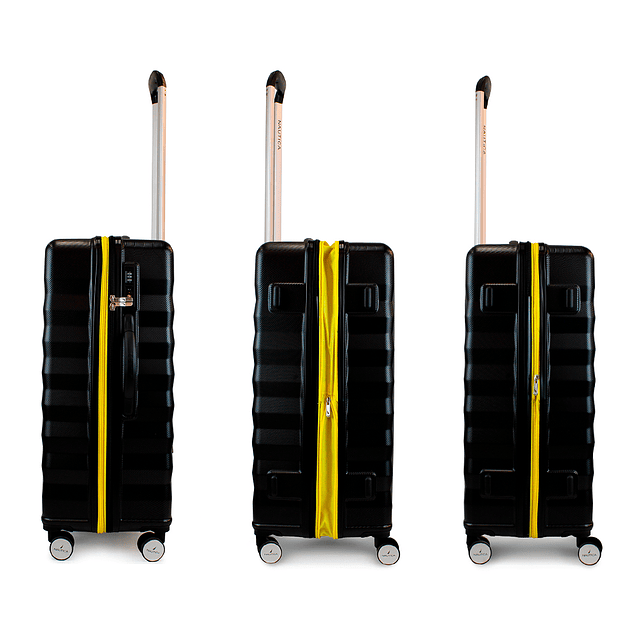 Pack 2 maletas Nautica S+M Polonia 10kg y 20kg negra