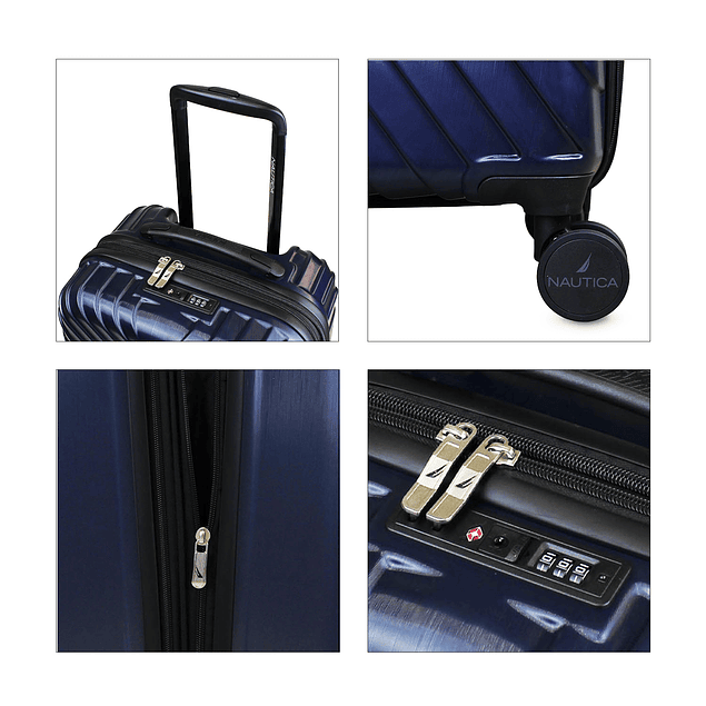 Pack 2 maletas  S+M Nautica San Blas 10k y 20k azul