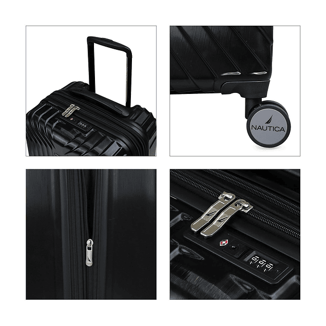 Pack 2 maletas S+L Nautica San Blas 10k y 23k negra