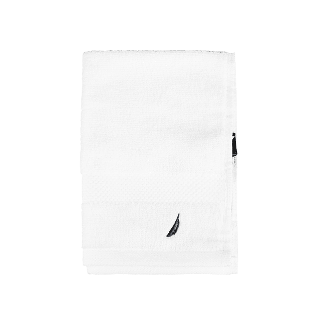 Toalla de cara Nautica 100% algodón premium 30x30cm blanca