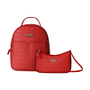 Pack Nautica Mochila Queen + Cartera Lady roja