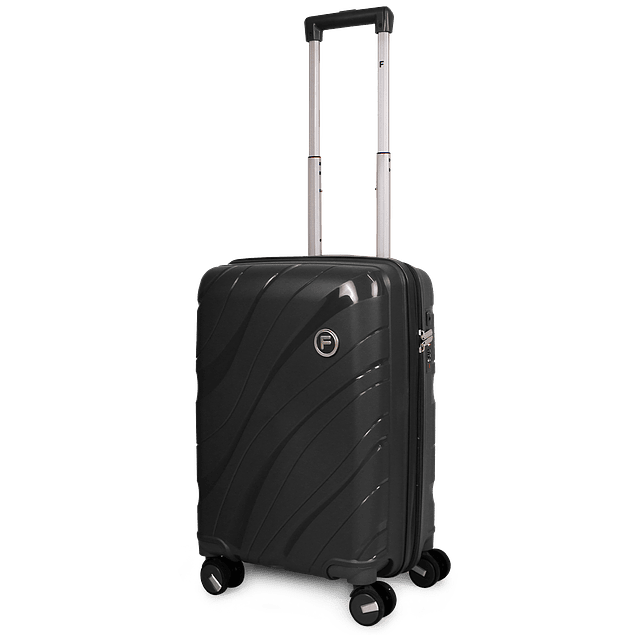 Pack Maleta cabina S Lola 10kg + Mochila Urbanix Fila 10lts negro-silver