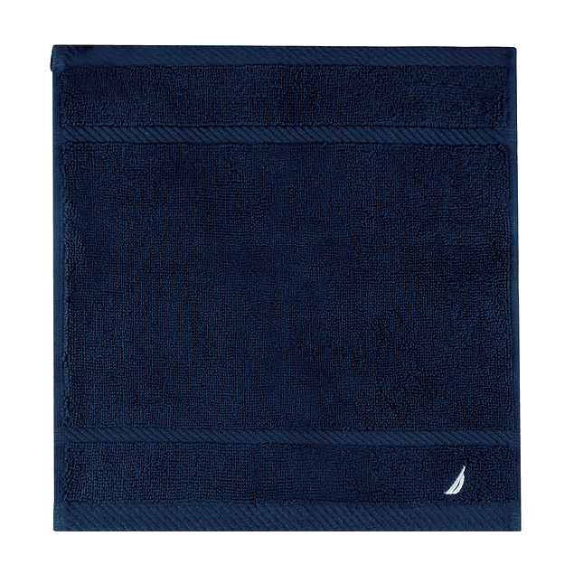 Toalla de cara SIGNATURE Nautica 100% algodón 33x33cm premium Azul marino