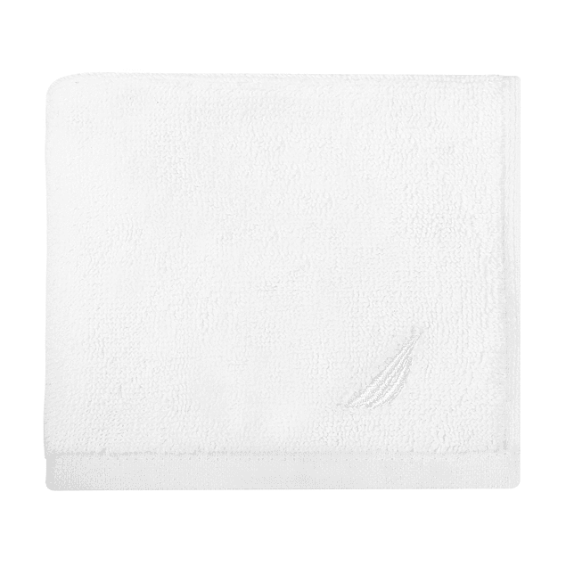 Toalla de cara Nautica 100% algodón premium 30x30cm blanca