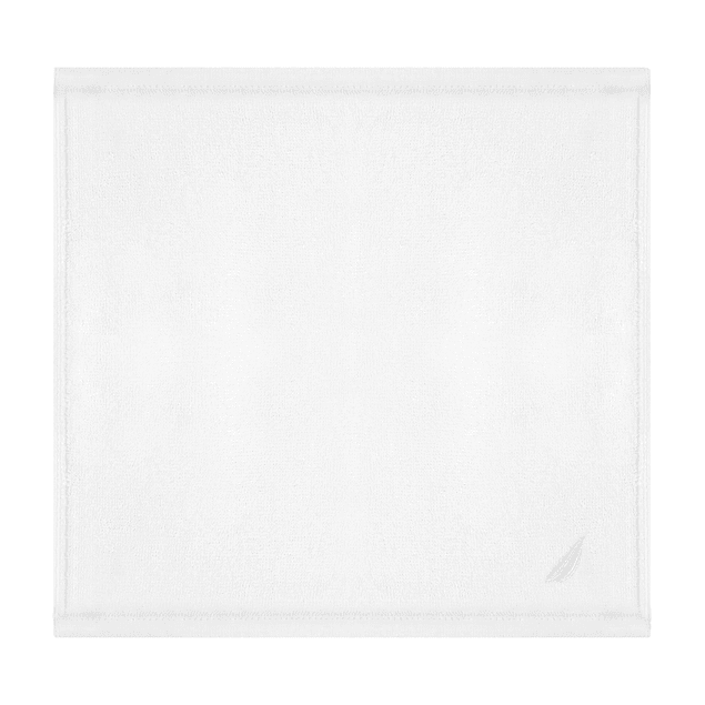 Toalla de cara Nautica 100% algodón premium 30x30cm blanca