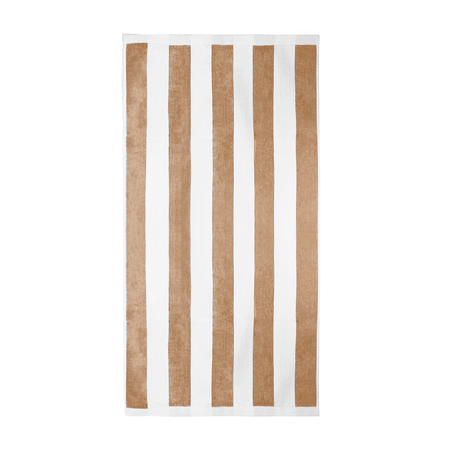 2 Toallas de Playa Nautica Home 100% algodón 163x81cm CABANA beige