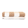 2 Toallas de Playa Nautica Home 100% algodón 163x81cm CABANA beige
