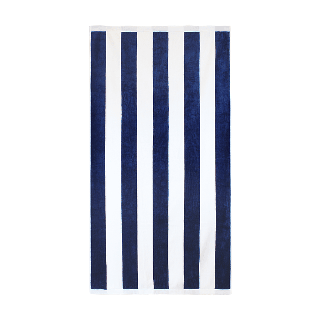 2 Toallas de Playa Nautica Home 100% algodón 163x81cm CABANA azul marino