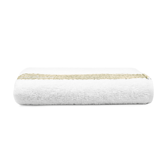 Toalla para manos MAV Nautica 100% algodón alta calidad blanca-verde