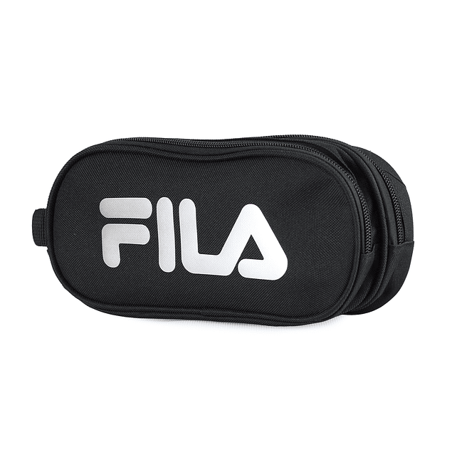 Pack Fila Mochila 16lts Urbanix + Estuche Neceser Spark negro-silver