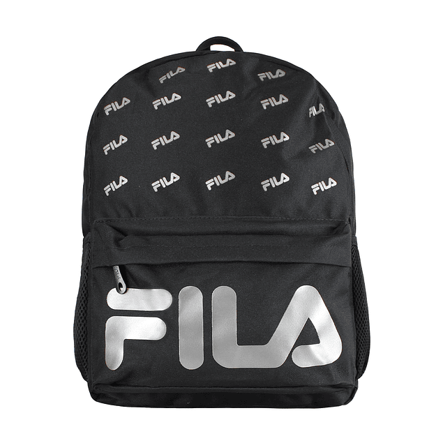 Pack Fila Mochila 16lts Urbanix + Estuche Neceser Spark negro-silver