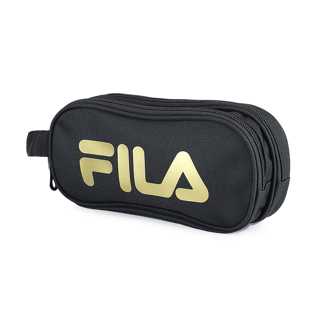 Pack Fila Mochila 16lts Urbanix + Estuche Neceser Spark negro-gold