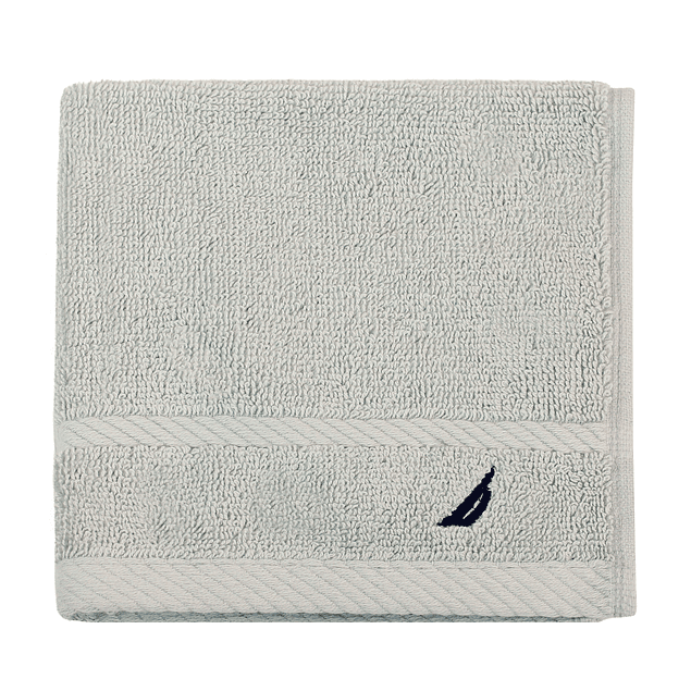 Toalla de cara SIGNATURE Nautica 100% algodón 33x33cm premium gris claro