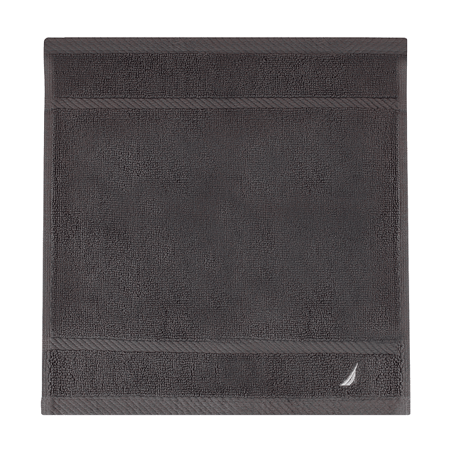 Toalla de cara SIGNATURE Nautica 100% algodón 33x33cm premium gris oscuro